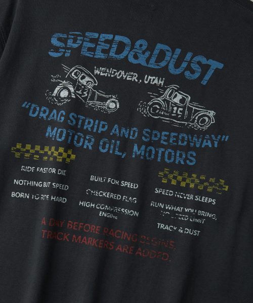 OUTSTANDING(アウトスタンディング)の「MOT SERIES LONG SLEEVE(SPEED DUST)_CHARCOAL(Tシャツ/カットソー・メンズ・その他・LARGE/MEDIUM/X-LARGE)」の7枚目の写真
