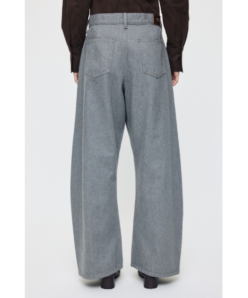 MOUSSY(マウジー)の「LOOSE WAIST CURVED STRAIGHT(デニムパンツ・レディース・グレー/ブラック/ベージュ・0/1/2)」の9枚目の写真