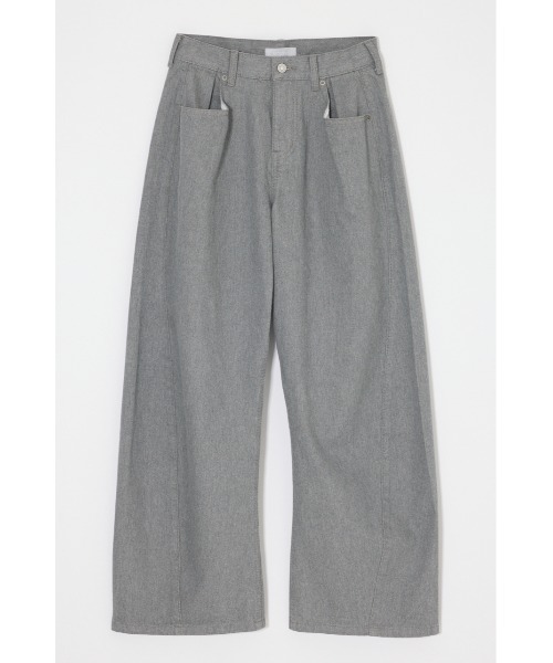 MOUSSY(マウジー)の「LOOSE WAIST CURVED STRAIGHT(デニムパンツ・レディース・グレー/ブラック/ベージュ・0/1/2)」の15枚目の写真