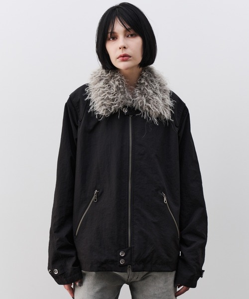 AIVER(アイバー)の「AIVER ファー襟脱着モトクロスジャケット(その他アウター・メンズ・グレー/ブラック・SMALL/LARGE/MEDIUM)」の17枚目の写真