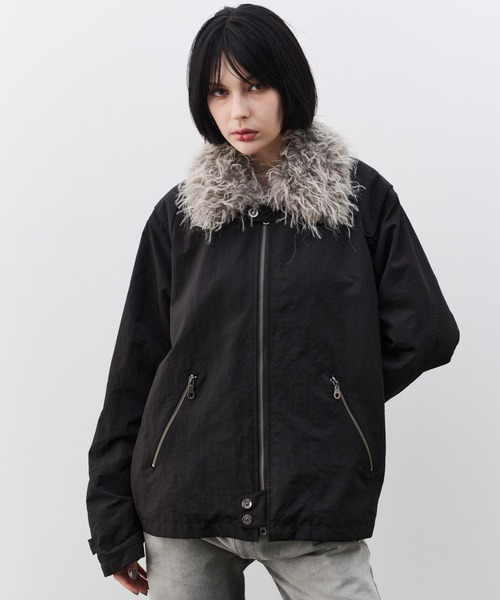 AIVER(アイバー)の「AIVER ファー襟脱着モトクロスジャケット(その他アウター・メンズ・グレー/ブラック・SMALL/LARGE/MEDIUM)」の19枚目の写真