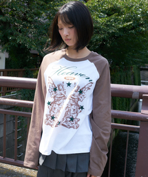 LARTIGENT | L27 HEAVEN RAGLAN T-SHIRT(BROWN)(Tシャツ/カットソー)