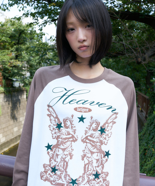 LARTIGENT（ラーティゼン）の「L27 HEAVEN RAGLAN T-SHIRT(BROWN)（Tシャツ/カットソー・レディース・その他・FREE）」の2枚目の写真