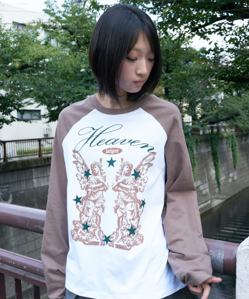 LARTIGENT（ラーティゼン）の「L27 HEAVEN RAGLAN T-SHIRT(BROWN)（Tシャツ/カットソー・レディース・その他・FREE）」の3枚目の写真