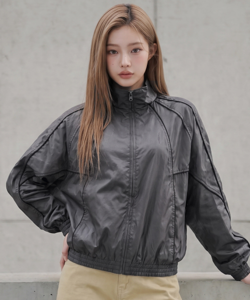 GRAYBLVD（グレイブラバット）の「パコ ドルマンスリーブ ウインドブレーカー（ブラック）（ナイロンジャケット・レディース・その他・LARGE/MEDIUM）」の9枚目の写真