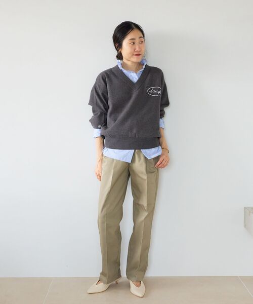 le.coeur blanc(ルクールブラン)の「Dickiesツイルツータックパンツ(その他パンツ・レディース・ベージュ・38/36)」の5枚目の写真