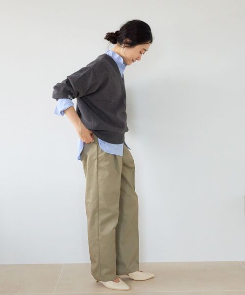 le.coeur blanc(ルクールブラン)の「Dickiesツイルツータックパンツ(その他パンツ・レディース・ベージュ・38/36)」の6枚目の写真