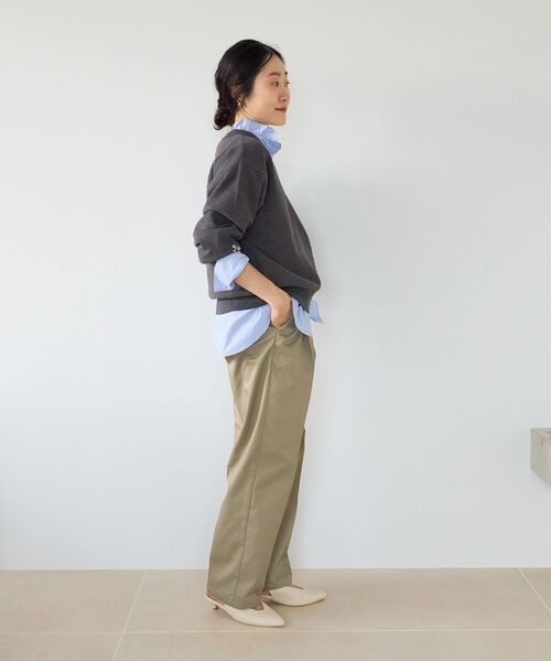le.coeur blanc(ルクールブラン)の「Dickiesツイルツータックパンツ(その他パンツ・レディース・ベージュ・38/36)」の7枚目の写真