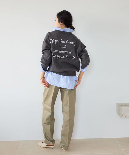 le.coeur blanc(ルクールブラン)の「Dickiesツイルツータックパンツ(その他パンツ・レディース・ベージュ・38/36)」の8枚目の写真