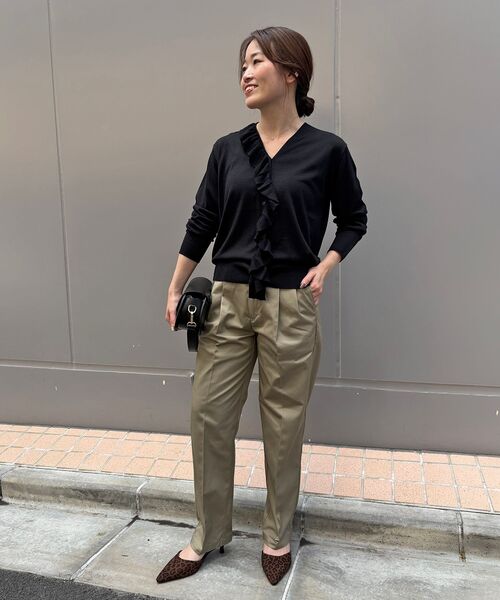 le.coeur blanc(ルクールブラン)の「Dickiesツイルツータックパンツ(その他パンツ・レディース・ベージュ・38/36)」の10枚目の写真
