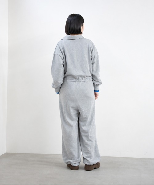 bashful base Oriental(バッシュフルベースオリエンタル)の「【bbO】ポロスウェットジャンプスーツ(つなぎ/オールインワン・レディース・グレー/ブラック・FREE)」の14枚目の写真