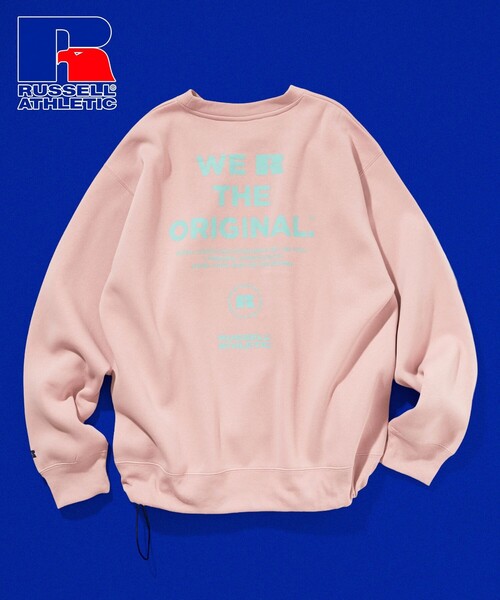 Russell Athletic(ラッセルアスレティック)の「RUSSELL ATHLETIC/ラッセルアスレチック 限定展開 RUSSELL ATHLETIC × FREAK'S STORE / 別注RS カラーロゴ スウェット(スウェット・メンズ・ピンク/スミクロ/ネイビー/ブラウン/アッシュグレー・SMALL/LARGE/MEDIUM)」の1枚目の写真