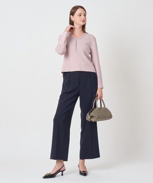 ANAYI(アナイ)の「トリアセポリストレートパンツ(その他パンツ・レディース・ピンクベージュ/ネイビー・38/36)」の8枚目の写真