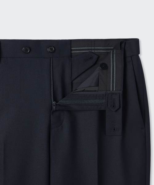 MUSINSA STANDARD（ムシンサスタンダード）の「[プラス] ストレートウールスラックス [ネイビー]（スラックス・メンズ・その他・28/29/30/31/32/33/34/36/38）」の5枚目の写真