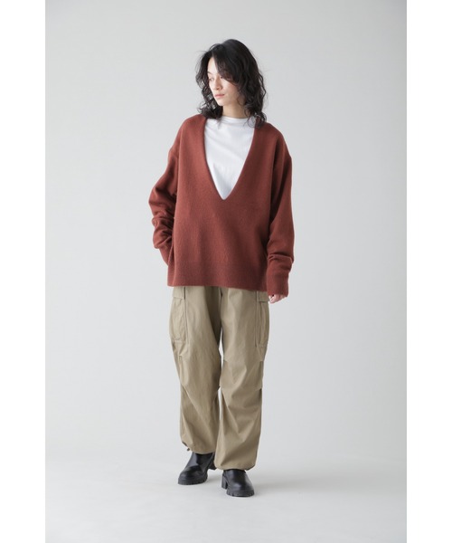 YLEVE(イレーヴ)の「YLEVE / COTTON LINEN HIGH TWIST GABARDINE M51 TR(その他パンツ・レディース・カーキ・2)」の14枚目の写真
