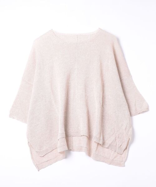suzuki takayuki(スズキタカユキ)の「knitted t-shirt(ニット/セーター・レディース・ベージュ・FREE)」の1枚目の写真