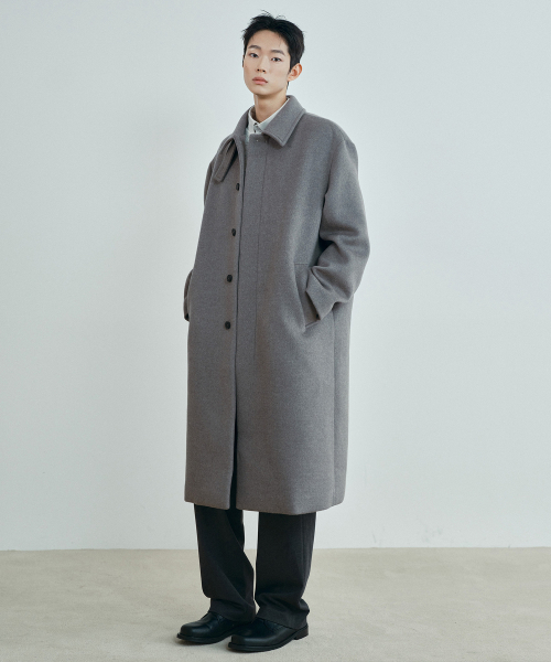 MINDBRIDGE（マインドブリッジ）の「[ON] カシミヤ オーバーサイズ バルマカン ロングコート - 3color（チェスターコート・メンズ・ブラック/ネイビー/グレー系その他・100/110/95/105）」の16枚目の写真