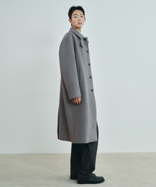 MINDBRIDGE（マインドブリッジ）の「[ON] カシミヤ オーバーサイズ バルマカン ロングコート - 3color（チェスターコート・メンズ・ブラック/ネイビー/グレー系その他・100/110/95/105）」の17枚目の写真