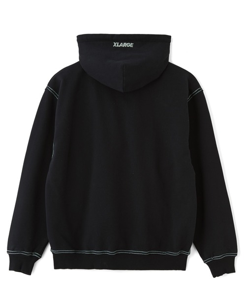 XLARGE(エクストララージ)の「CONTRAST STITCH HOODED SWEATSHIRT(パーカー・メンズ・ブラック/アッシュ/グリーン・XL/L/M/S)」の6枚目の写真