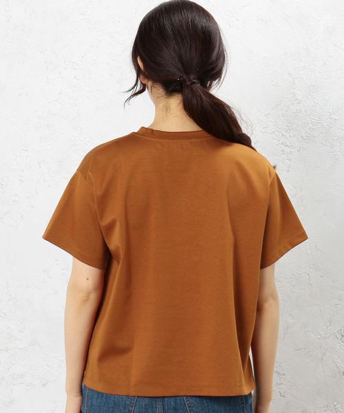 green label relaxing(グリーンレーベルリラクシング)の「KC ポンチ ビッグTシャツ SSL◆(Tシャツ/カットソー・レディース・オフホワイト/ブラウン/ネイビー・38/40)」の7枚目の写真