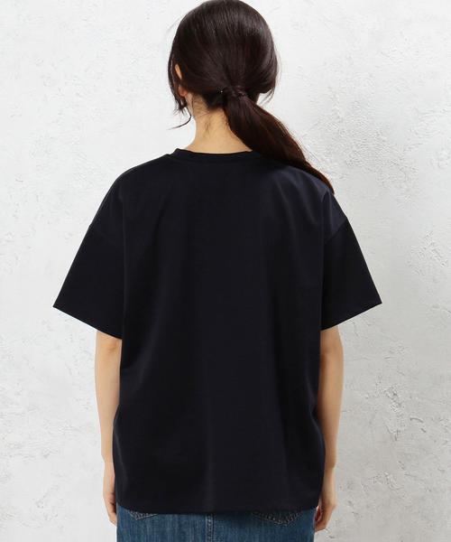 green label relaxing(グリーンレーベルリラクシング)の「KC ポンチ ビッグTシャツ SSL◆(Tシャツ/カットソー・レディース・オフホワイト/ブラウン/ネイビー・38/40)」の9枚目の写真