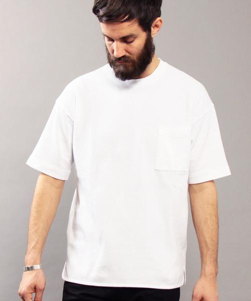 BEAUTY&YOUTH UNITED ARROWS（ビューティーアンドユースユナイテッドアローズ）の「BY ∴ ビッグ ピケ フォルム カットソー MADE IN JAPAN◆（Tシャツ/カットソー・メンズ・オリーブ/ホワイト/ブラック・X-LARGE/SMALL/MEDIUM/LARGE）」の19枚目の写真