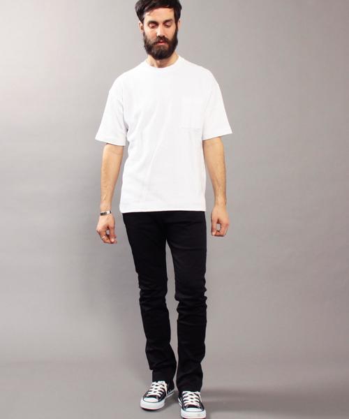 BEAUTY&YOUTH UNITED ARROWS（ビューティーアンドユースユナイテッドアローズ）の「BY ∴ ビッグ ピケ フォルム カットソー MADE IN JAPAN◆（Tシャツ/カットソー・メンズ・オリーブ/ホワイト/ブラック・X-LARGE/SMALL/MEDIUM/LARGE）」の20枚目の写真