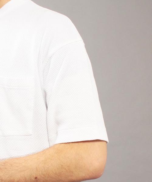 BEAUTY&YOUTH UNITED ARROWS（ビューティーアンドユースユナイテッドアローズ）の「BY ∴ ビッグ ピケ フォルム カットソー MADE IN JAPAN◆（Tシャツ/カットソー・メンズ・オリーブ/ホワイト/ブラック・X-LARGE/SMALL/MEDIUM/LARGE）」の13枚目の写真