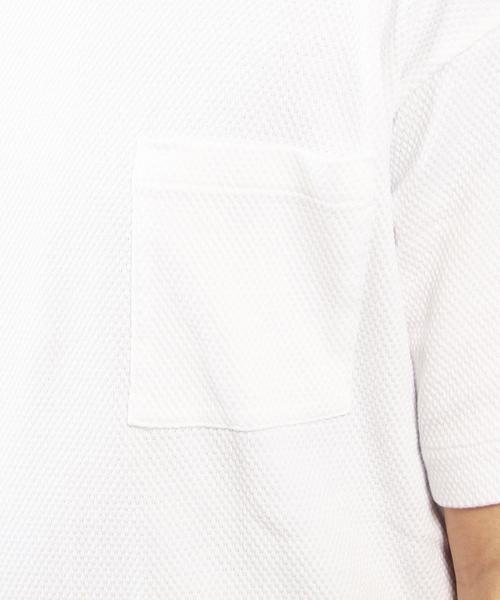 BEAUTY&YOUTH UNITED ARROWS（ビューティーアンドユースユナイテッドアローズ）の「BY ∴ ビッグ ピケ フォルム カットソー MADE IN JAPAN◆（Tシャツ/カットソー・メンズ・オリーブ/ホワイト/ブラック・X-LARGE/SMALL/MEDIUM/LARGE）」の4枚目の写真