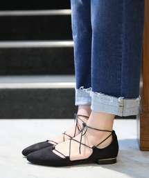 LEPSIM | レースアップセパレートフラットシューズ　724850(バレエシューズ)