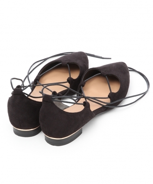LEPSIM（レプシィム）の「レースアップセパレートフラットシューズ　724850（バレエシューズ・レディース・ブラック・MEDIUM/SMALL/LARGE）」の7枚目の写真