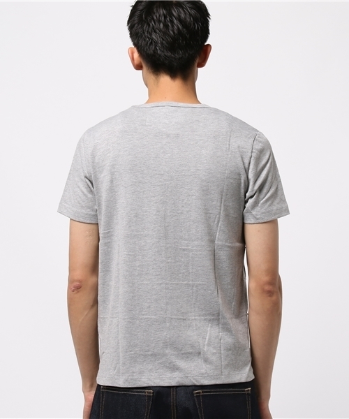 ROOPTOKYO(ループトウキョウ)の「Tシャツ Vネック ピンタック ブロックチェック 半袖カットソー(Tシャツ/カットソー・メンズ・ヘザ-グレー/オフホワイト/ネイビー/ピンク/ブラック/カーキ/ワイン・L/M)」の9枚目の写真