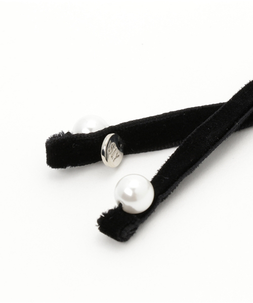 SLY（スライ）の「VELVET CHOKER（ネックレス・レディース・ブラック/ライトパープル/ワインレッド・FREE）」の4枚目の写真