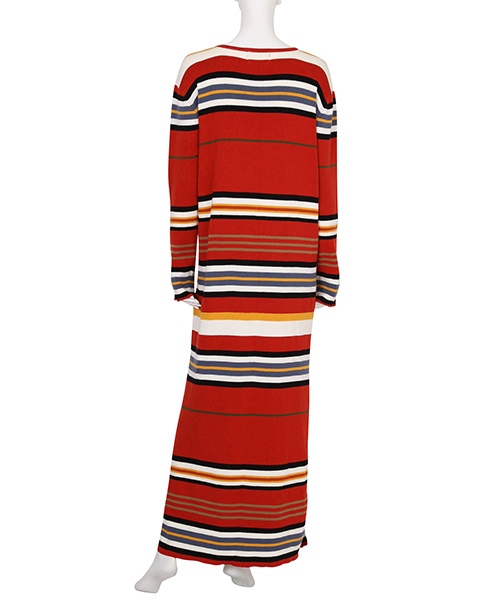 Ungrid（アングリッド）の「マルチボーダーニットワンピース（ワンピース・レディース・グレー/レッド・FREE）」の6枚目の写真