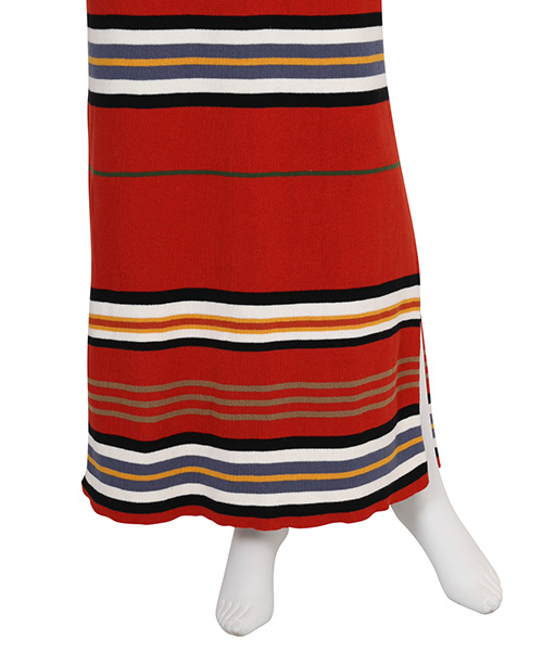 Ungrid（アングリッド）の「マルチボーダーニットワンピース（ワンピース・レディース・グレー/レッド・FREE）」の9枚目の写真