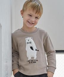 green label relaxing | 【KIDS】ウラケ クマパッチワークプルオーバー ロングスリーブ(スウェット)