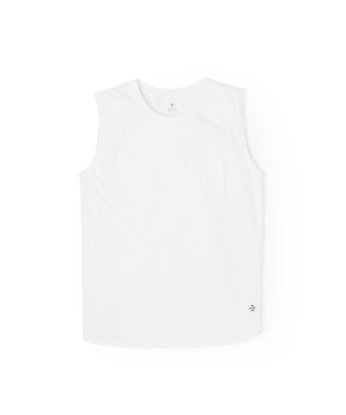 DAILY STANDARD by SANDINISTA（デイリースタンダードバイサンディニスタ）の「Cadet Sleeveless Pocket Tee / スリーブレスポケットトップ（タンクトップ・メンズ・ネイビー/チャコールグレー/ホワイト/ブラック/ヘザーグレー・X-LARGE/MEDIUM/X-SMALL/LARGE/SMALL）」の13枚目の写真