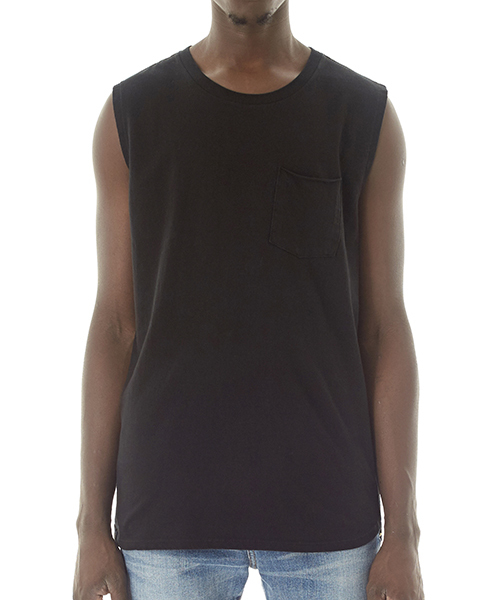 DAILY STANDARD by SANDINISTA（デイリースタンダードバイサンディニスタ）の「Cadet Sleeveless Pocket Tee / スリーブレスポケットトップ（タンクトップ・メンズ・ネイビー/チャコールグレー/ホワイト/ブラック/ヘザーグレー・X-LARGE/MEDIUM/X-SMALL/LARGE/SMALL）」の21枚目の写真
