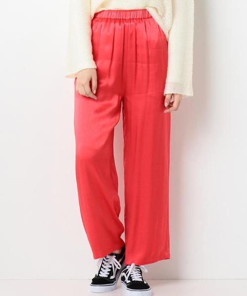 Another Edition(アナザーエディション)の「サテンイージーパンツ●(その他パンツ・レディース・ブラック/ナチュラル/レッド・FREE)」の1枚目の写真