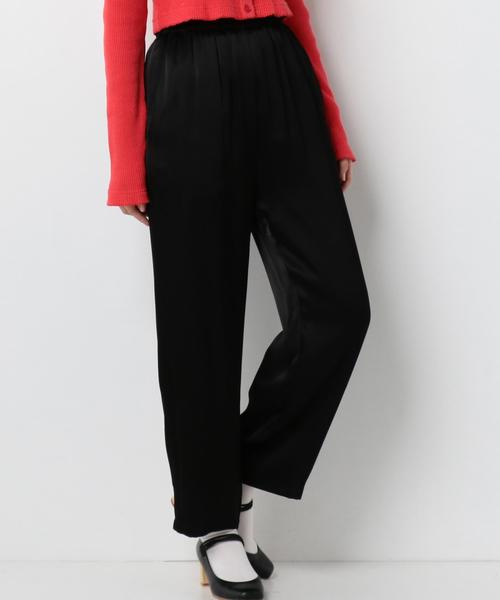 Another Edition(アナザーエディション)の「サテンイージーパンツ●(その他パンツ・レディース・ブラック/ナチュラル/レッド・FREE)」の2枚目の写真