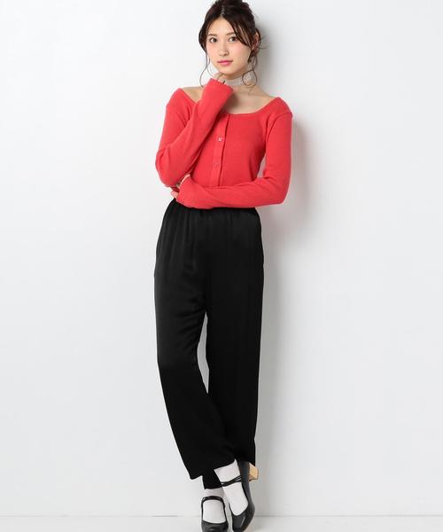 Another Edition(アナザーエディション)の「サテンイージーパンツ●(その他パンツ・レディース・ブラック/ナチュラル/レッド・FREE)」の8枚目の写真