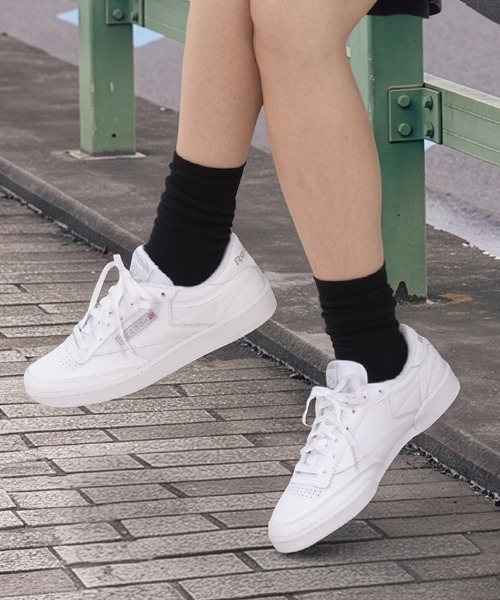 Reebok(リーボック)の「クラブシー/ CLUB C 85(スニーカー・メンズ・ブラック/ホワイト/ホワイト×グリーン/ブラック×ホワイト/ホワイト×ネイビー/ホワイト系その他/ホワイト系その他2・26.0cm/27.5cm/28.0cm/30.0cm/26.5cm/29.5cm/27.0cm/29.0cm/25.5cm/28.5cm/25.0cm/24.0cm/23.0cm/23.5cm/24.5cm/22.5cm/22.5㎝/31cm)」の22枚目の写真