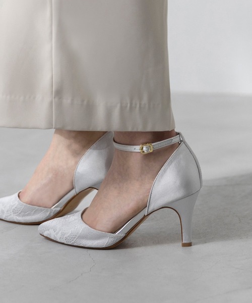 flune(フリューン)の「7.5cmヒール セパレートストラップパンプス(パンプス・レディース・アイボリー/スモークピンク/グリーン/ネイビー/パイソン/ゴールド/ストライプ/ブラック/グレイッシュベージュ/その他/キャメル/ブラック系その他/グレー/サーモンピンク/ブラック系その他2/ブラウン系その他/グレー系その他/ダークグレー/レッド/ナチュラル/ピンク系その他/ブラック系その他3/ラベンダー/パープル/イエロー/ブルー系その他/その他1/ブラック系その他5/ブラック系その他4/シャンパン/ドット/グレー系その他2/チャコールグレー/ブラック系その他6/グレー系その他3/ピンク系その他2/ブラックミックス/レオパード/アッシュグレー/ゴールド系その他/ボルドー/グレー系その他4/ブラック系その他7/アイボリー系/ベージュ系その他/シルバー/ブラウン/ホワイト×グレー/ダークブラウン・25.5cm/25.0cm/22.0cm/22.5cm/21.5cm/24.0cm/23.0cm/24.5cm/23.5cm/26.0cm/26.5cm/20.5cm/21.0cm)」の2枚目の写真