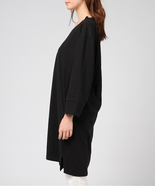 PLAIN CLOTHING（プレーンクロージング）の「Vネックカットソー【PLAIN CLOTHING】（Tシャツ/カットソー・ブラック/ホワイト・FREE）」の12枚目の写真