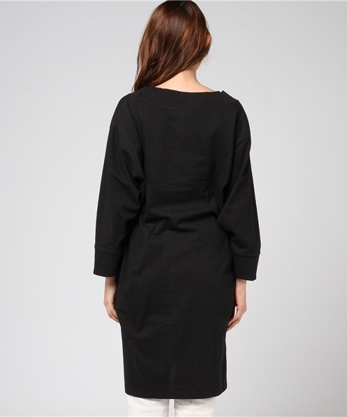 PLAIN CLOTHING（プレーンクロージング）の「Vネックカットソー【PLAIN CLOTHING】（Tシャツ/カットソー・ブラック/ホワイト・FREE）」の5枚目の写真