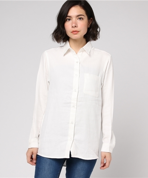 SLY（スライ）の「ジャガードSTRIPE RELAX SH（シャツ/ブラウス・レディース・オフホワイト/カーキ/ベージュ・FREE）」の14枚目の写真