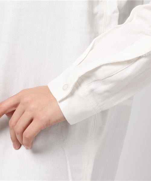 SLY（スライ）の「ジャガードSTRIPE RELAX SH（シャツ/ブラウス・レディース・オフホワイト/カーキ/ベージュ・FREE）」の11枚目の写真