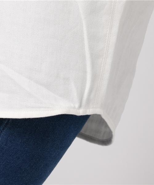 SLY（スライ）の「ジャガードSTRIPE RELAX SH（シャツ/ブラウス・レディース・オフホワイト/カーキ/ベージュ・FREE）」の12枚目の写真