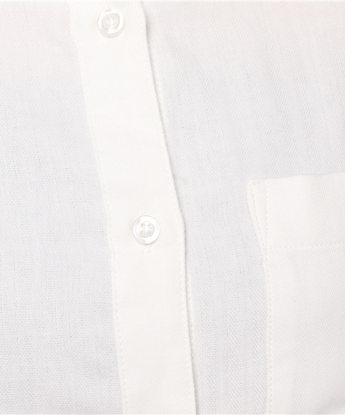 SLY（スライ）の「ジャガードSTRIPE RELAX SH（シャツ/ブラウス・レディース・オフホワイト/カーキ/ベージュ・FREE）」の4枚目の写真