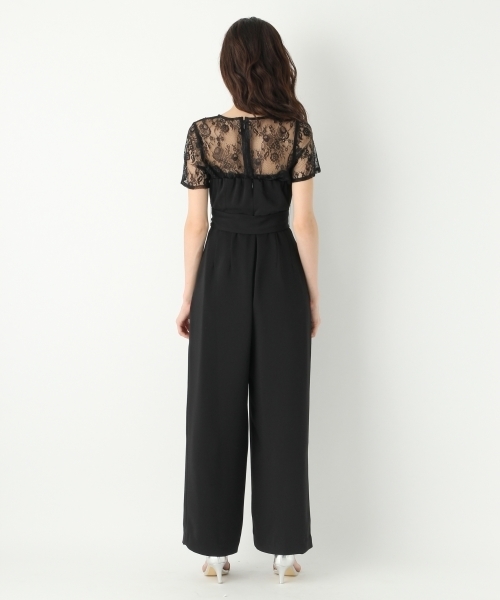 A part by(アパートバイ)の「【WEB限定アイテム/結婚式にも】レース2Pサロペット 761656 (サロペット/オーバーオール・レディース・ベージュ/ブラック/ライトブルー・LARGE/MEDIUM)」の13枚目の写真